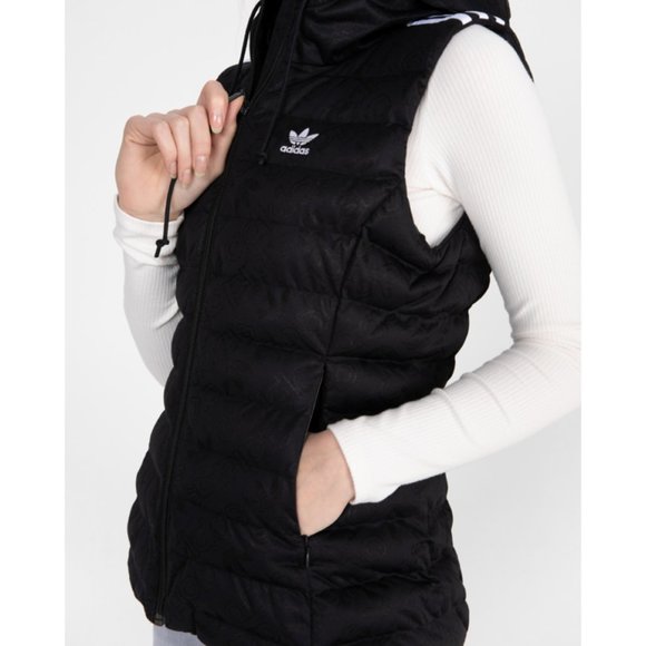 Adidas Originals Slim Vest Black Monogram Women - Picture 11 of 11